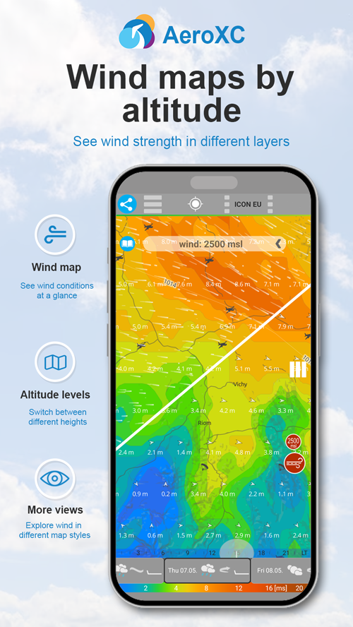wind on map
