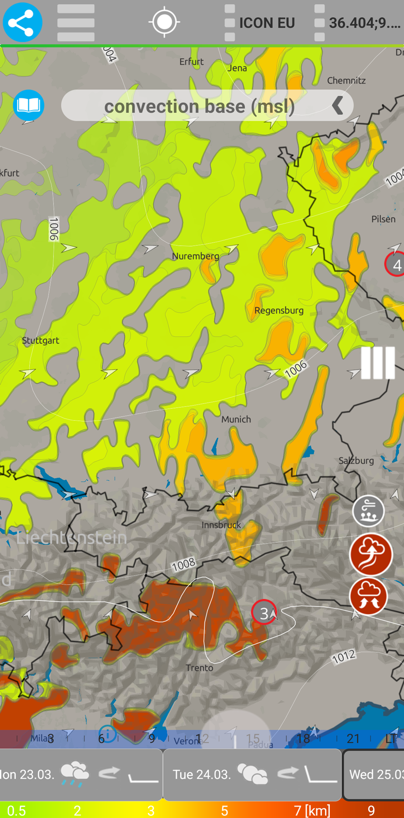 Convection base map