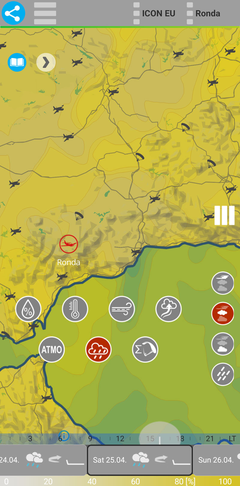 Cloud middle map