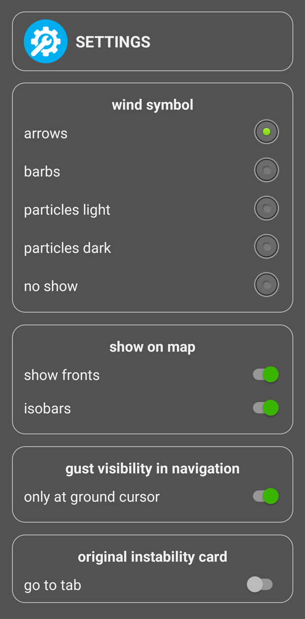 Settings 1
